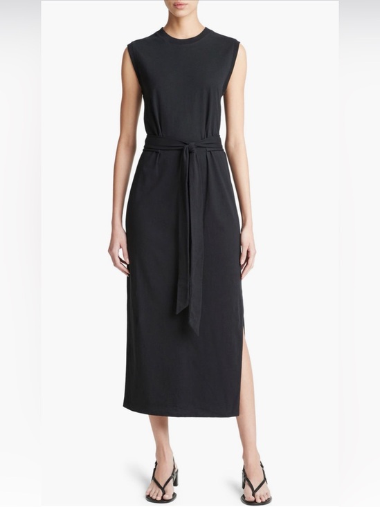 Vince Dresses & Skirts - NWT Vince Black Sleeveless Wrap-Tie Maxi Dress Sz M